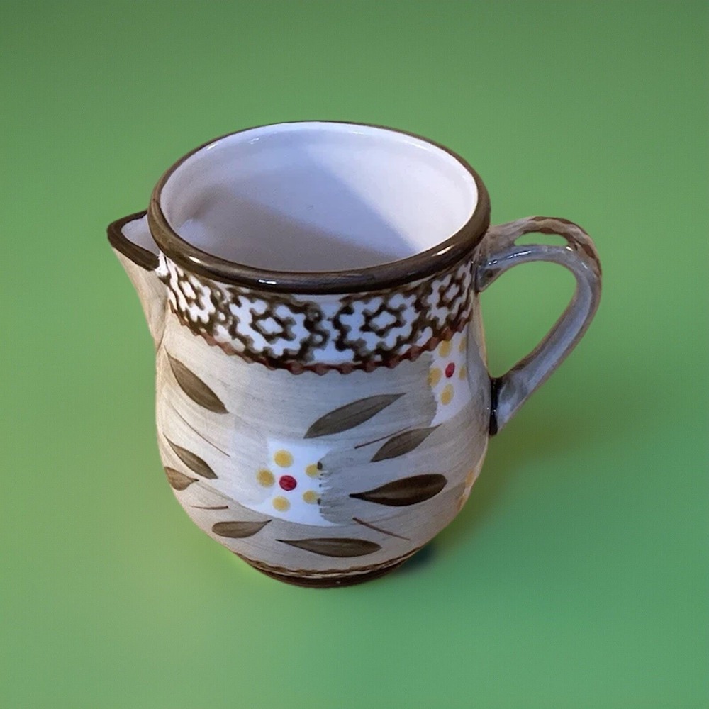 Temptations Creamer Pitcher-3.5" tall-Browntones-Mint Condition!"-Old‎ World